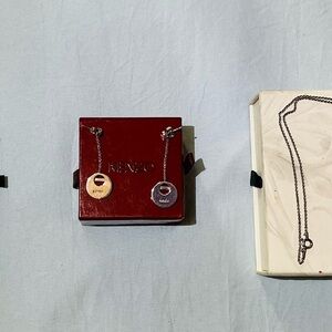 Kenzo Dual-Tone Pendant Necklace Set